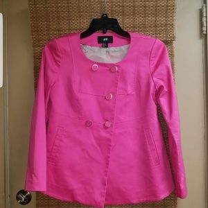 Hot pink blazer, stylish double button  H&M